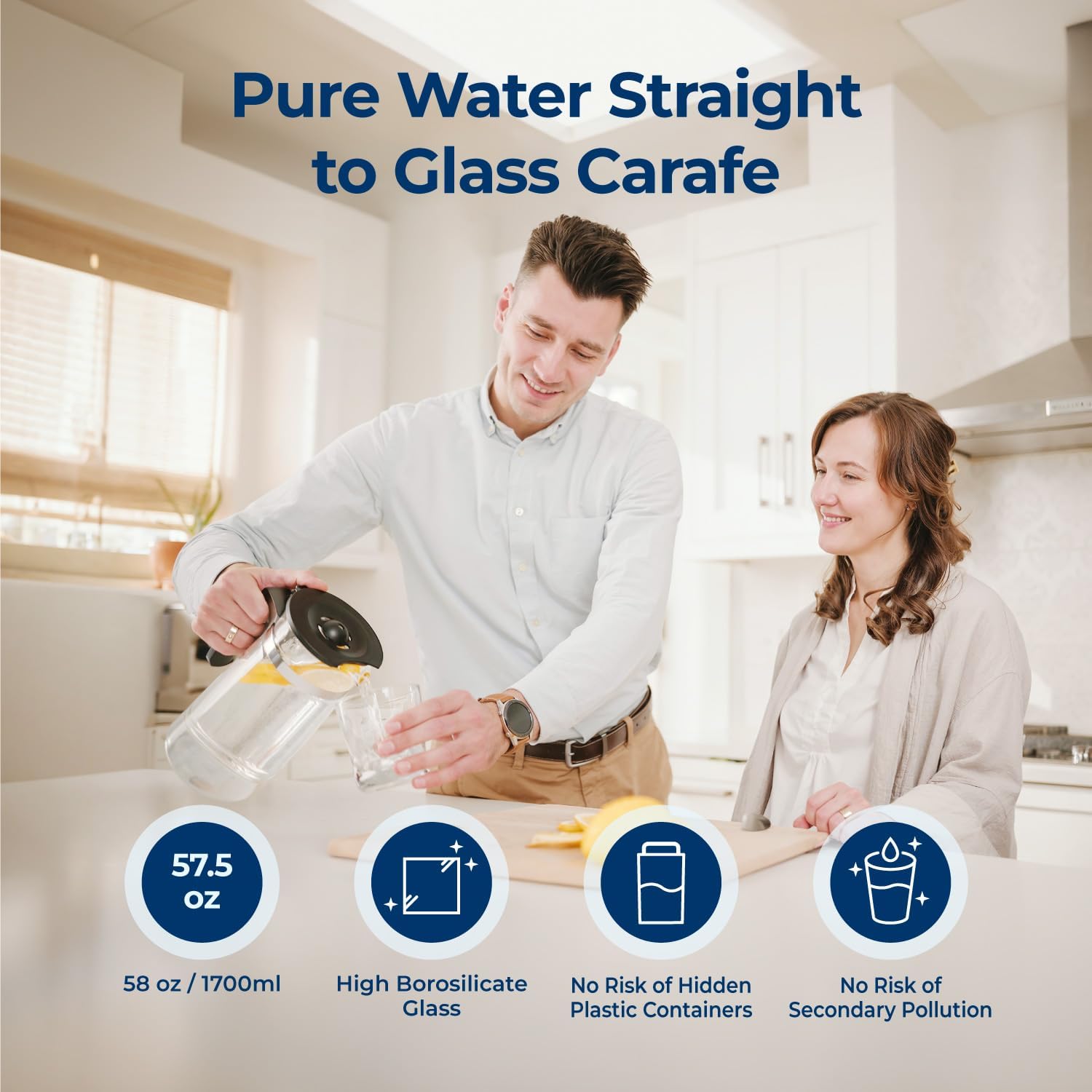 RO100ROPOT Countertop Reverse Osmosis Water Filter System, Portable RO Filtration with Remineralization, No Installation, WQA Certified - ROPOT-UV, 6-Stage RO